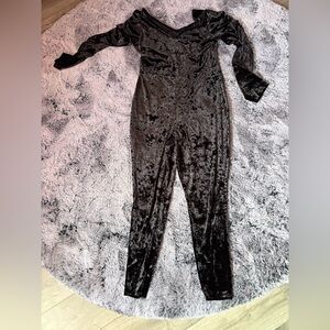 Torrid Black Velvet Jumpsuit